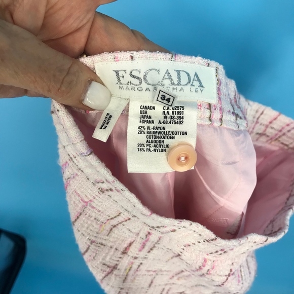 Escada by Margaretha Ley Pink Pencil Skirt - Picture 3 of 7